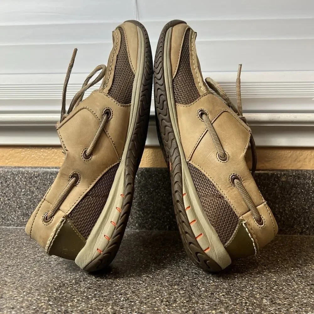 Sperry Boat Shoes Mens Sz 12 M 2-Eye Tan Leather Comfort Walking Driving Slip On